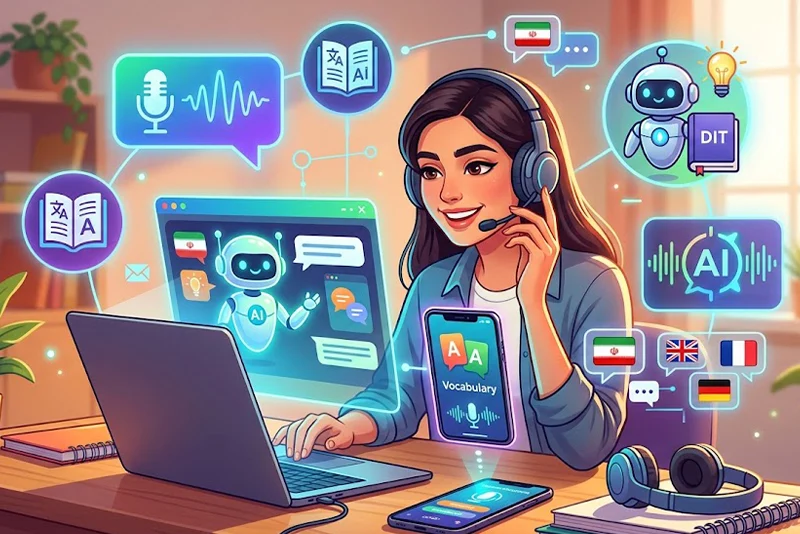 چطور با هوش مصنوعی زبان انگلیسی یاد بگیریم؟ (پرامپت‌های جادویی ۲۰۲۶)